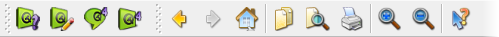 Qt Assistant's toolbar with tool buttons